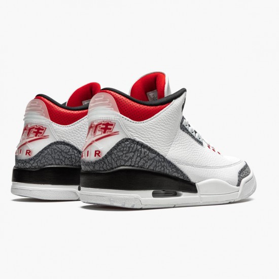 Cheap Air Jordans 3 SE DNM Fire Red White/Fire Red/Black CZ6433-100