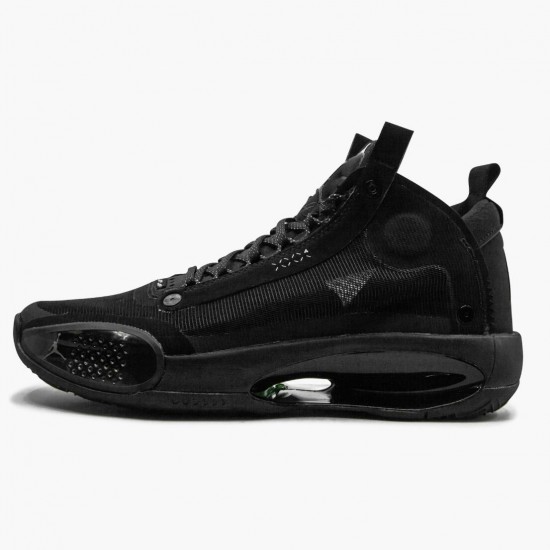 Cheap Air Jordans 34 PE "Black Cat"  Black/Black Dark/Smoke Grey BQ3381-034