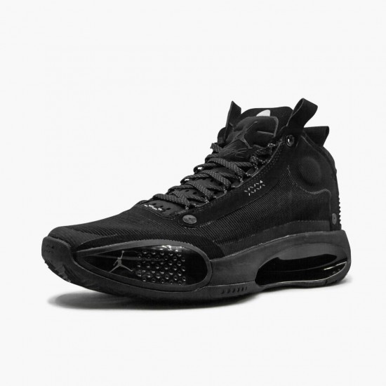 Cheap Air Jordans 34 PE Black Cat  Black/Black Dark/Smoke Grey BQ3381-034