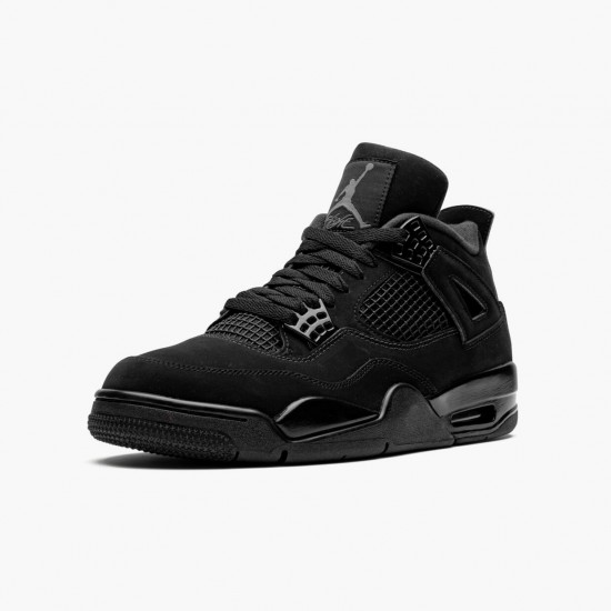 Cheap Air Jordans 4 Retro Black Cat Black/Black Light Graphite CU1110-010