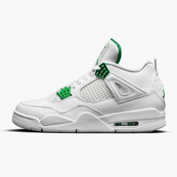 Cheap Air Jordans 4 Retro Metallic Green White/Metallic Silver Pine Green CT8527-113