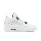 Cheap Air Jordans 4 Retro Metallic Green White/Metallic Silver Pine Green CT8527-113