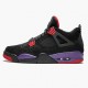 Cheap Air Jordans 4 Retro NRG Raptors 2018 Black/University Red/Court Purple AQ3816-065