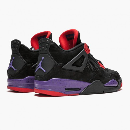 Cheap Air Jordans 4 Retro NRG Raptors 2018 Black/University Red/Court Purple AQ3816-065