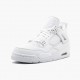 Cheap Air Jordans 4 Retro Pure Money White/Metallic Silver 308497-100