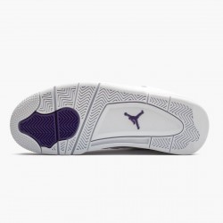 Cheap Air Jordans 4 Retro Purple Metallic White/Metallic Silver/Court Purple CT8527-115