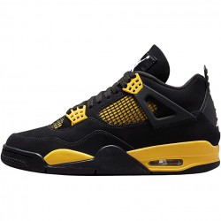 Cheap Air Jordans 4 Retro Thunder 2023 Black/Tour Yellow DH6927-017