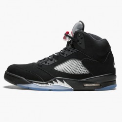 Cheap Air Jordans 5 Retro Black Metallic Black/Metallic Silver  845035-003