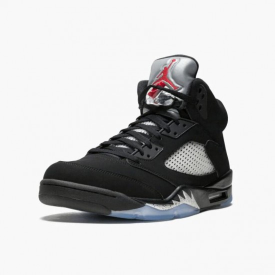 Cheap Air Jordans 5 Retro Black Metallic Black/Metallic Silver  845035-003