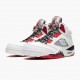 Cheap Air Jordans 5 Retro Quai 54 2021 White/University Red/Black DJ7903-106