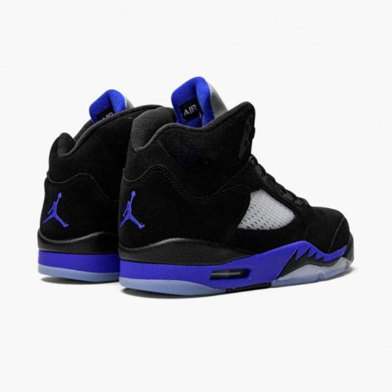 Cheap Air Jordans 5 Retro Racer Blue With Black Blue Black/Racer Blue/Reflective Silver CT4838-004