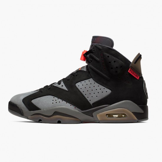 Cheap Air Jordans 6 Retro PSG Paris Saint Germain Iron Grey/Infrared 23 Black/Black CK1229-001