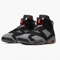 Cheap Air Jordans 6 Retro PSG Paris Saint Germain Iron Grey/Infrared 23 Black/Black CK1229-001