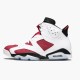 Cheap Air Jordans 6 Retro Carmine White/Carmine Black/Black 384664-160