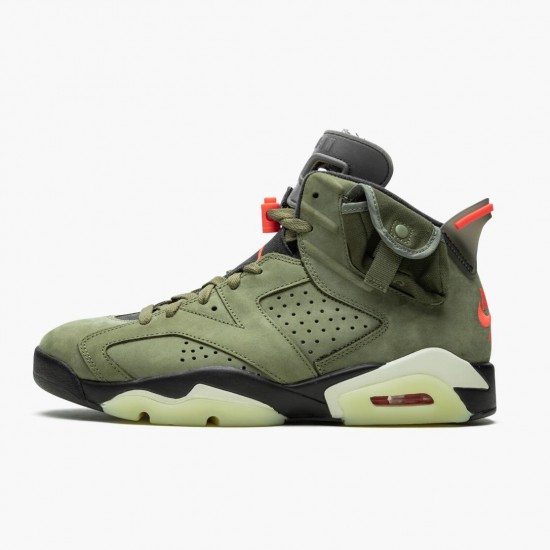 Travis Scott x Cheap Air Jordans 6 Retro Olive Medium Olive/Black Sail/Univer Black CN1084-200