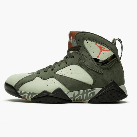 Cheap Air Jordans 7 Retro Patta Icicle Icicle/Sequoia-River Rock-Light Crimson AT3375-100