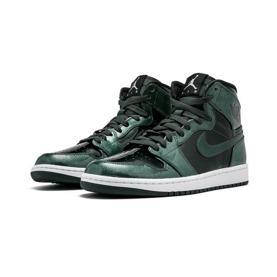 Cheap Air Jordans 1 Retro High GROVE GREEN/BLACK-WHITE Mens 332550 300