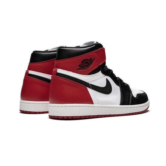 Cheap Air Jordans 1 Retro High OG Black Toe WHITE/BLACK-VARSITY RED Mens 555088 125