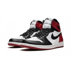 Cheap Air Jordans 1 Retro High OG "Black Toe" WHITE/BLACK-VARSITY RED Mens 555088 125