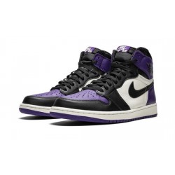 Cheap Air Jordans 1 High "Court Purple" COURT PURPLE/BLACK-SAIL Mens 555088 501