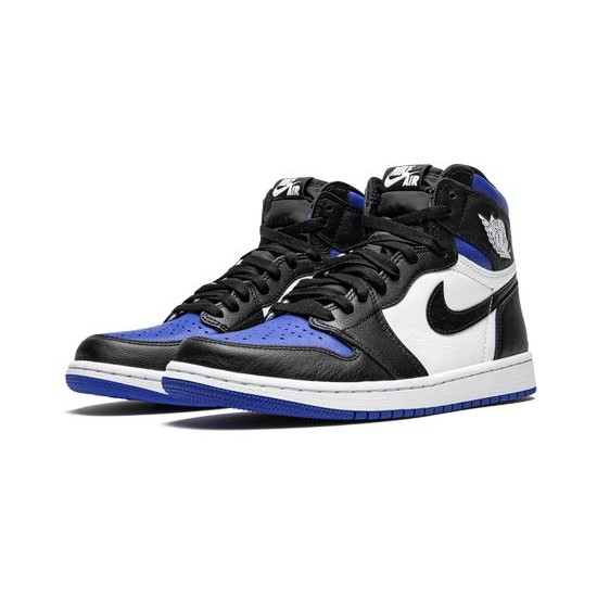 Cheap Air Jordans 1 Retro High OG Royal Toe BLACK/WHITE-GAME ROYAL-BLACK Mens 555088 041