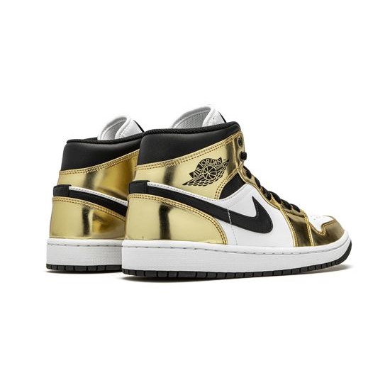 Cheap Air Jordans 1 Mid "Metallic Gold" METALLIC GOLD/BLACK-WHITE Mens DC1419 700