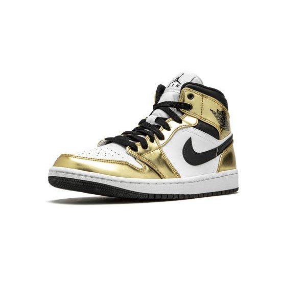 Cheap Air Jordans 1 Mid "Metallic Gold" METALLIC GOLD/BLACK-WHITE Mens DC1419 700