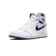 Cheap Air Jordans 1 Retro Metallic Navy WHITE/MIDNIGHT NAVY Mens 555088 106