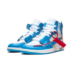 Cheap Air Jordans 1 High "UNC" WHITE/DARK POWDER BLUE-CONE Mens AQ0818 148