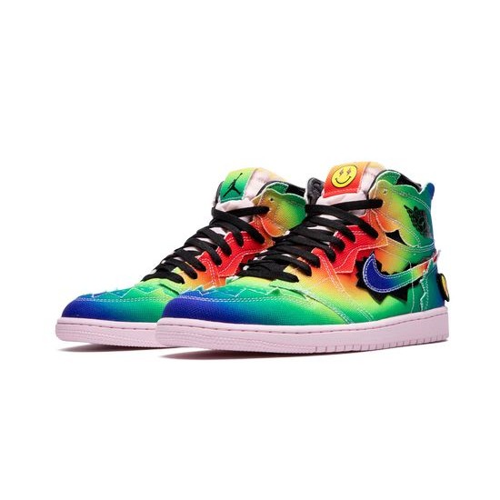 Cheap Air Jordans 1 Retro High OG J Balvin MULTI-COLOR/BLACK/PINK FOAM/MU Mens DC3481 900