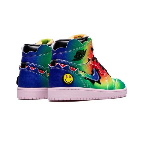 Cheap Air Jordans 1 Retro High OG J Balvin MULTI-COLOR/BLACK/PINK FOAM/MU Mens DC3481 900