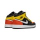 Cheap Air Jordans 1 MID SE (GS) BLACK/TEAM ORANGE-AMARILLO Youth BQ6931 087