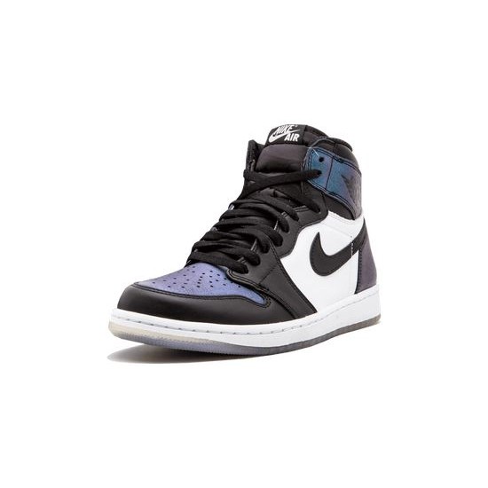 Cheap Air Jordans 1 Retro High OG All Star Chameleon BLACK/BLACK-METALLIC SILVER Mens 907958 015