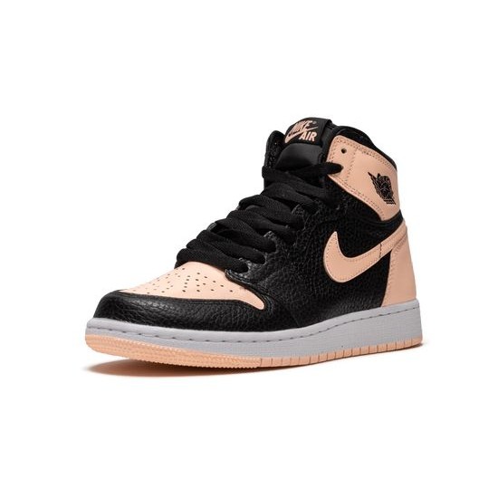 Cheap Air Jordans 1 Retro High OG GS "Crimson Tint" BLACK/CRIMSON TINT-WHITE Youth 575441 081