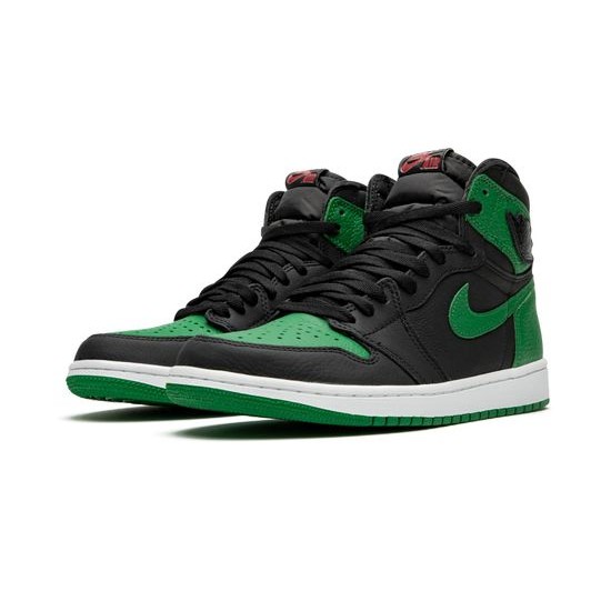 Cheap Air Jordans 1 Retro High Pine Green 2.0 BLACK/WHITE-PINE GREEN/GYM RED Mens 555088 030