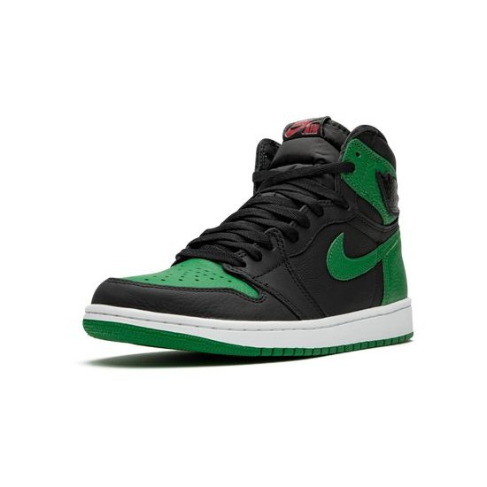 Cheap Air Jordans 1 Retro High Pine Green 2.0 BLACK/WHITE-PINE GREEN/GYM RED Mens 555088 030