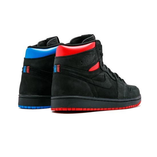 Cheap Air Jordans 1 Retro High OG Quai 54 BLACK/ITALY BLUE Mens AH1040 054