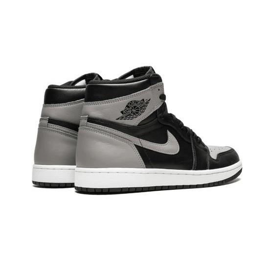 Cheap Air Jordans 1 Retro High OG Shadow BLACK/MEDIUM-GREY WHITE Mens 555088 013