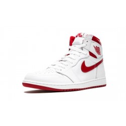 Cheap Air Jordans 1 Retro "Metallic Red" WHITE/VARSITY RED Mens 555088 103