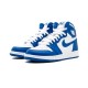 Cheap Air Jordans 1 Retro High OG BG WHITE/STORMBLUE Youth 575441 127