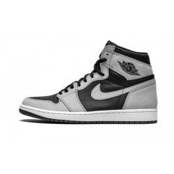 Cheap Air Jordans 1 High Black Smoke Grey BLACK/WHITE-LIGHT SMOKE GREY Mens 555088 035