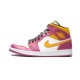 Cheap Air Jordans 1 Mid Dia de los Muertos WHITE/FUCHSIA-ORANGE-BLACK Mens DC0350 100