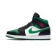 Cheap Air Jordans 1 Mid "Incredible Hulk" BLACK/GYM RED-WHITE-PINE GREEN Mens 554724 067