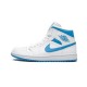 Cheap Air Jordans 1 Mid Sail Light Blue UNIVERSITY BLUE/WHITE Womens BQ6472 114