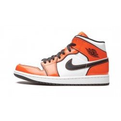 Cheap Air Jordans 1 Mid SE "Turf Orange" TURF ORANGE/BLACK-WHITE Mens DD6834 802