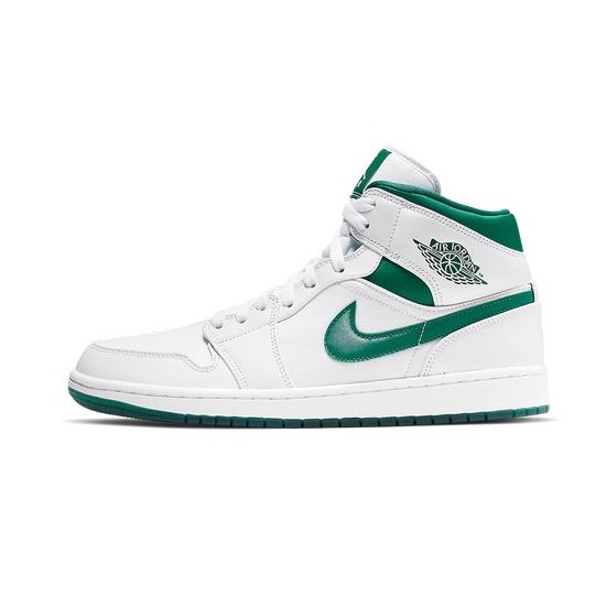 Cheap Air Jordans 1 Mid White Mystic Green WHITE/MYSTIC GREEN Mens CD6759 103