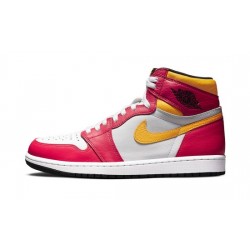 Cheap Air Jordans 1 Retro High Light Fusion Red Light Fusion Red/White-Laser O Mens 555088 603