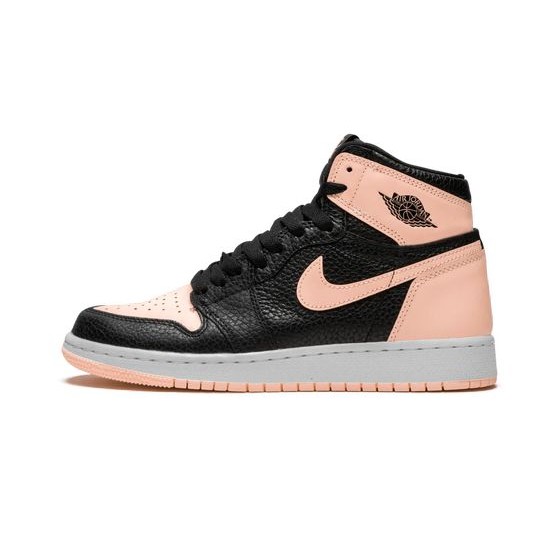 Cheap Air Jordans 1 Retro High OG GS "Crimson Tint" BLACK/CRIMSON TINT-WHITE Youth 575441 081