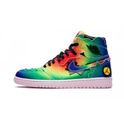 Cheap Air Jordans 1 Retro High OG "J Balvin" MULTI-COLOR/BLACK/PINK FOAM/MU Mens DC3481 900