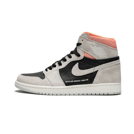 Cheap Air Jordans 1 Retro High OG Neutral Grey Hyper Crimson NEUTRAL GREY/BLACK Mens 555088 018